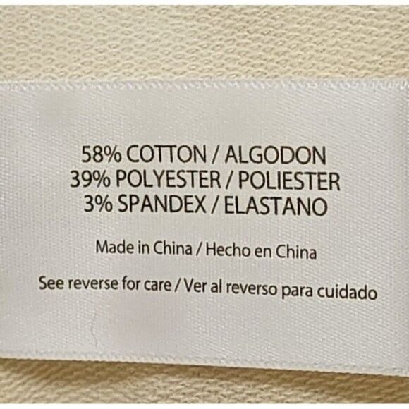 Wildfox Womens Relaxed Fit Super Soft Sweatshirt And Short Lounge Set L Cream - Picture 5 of 13